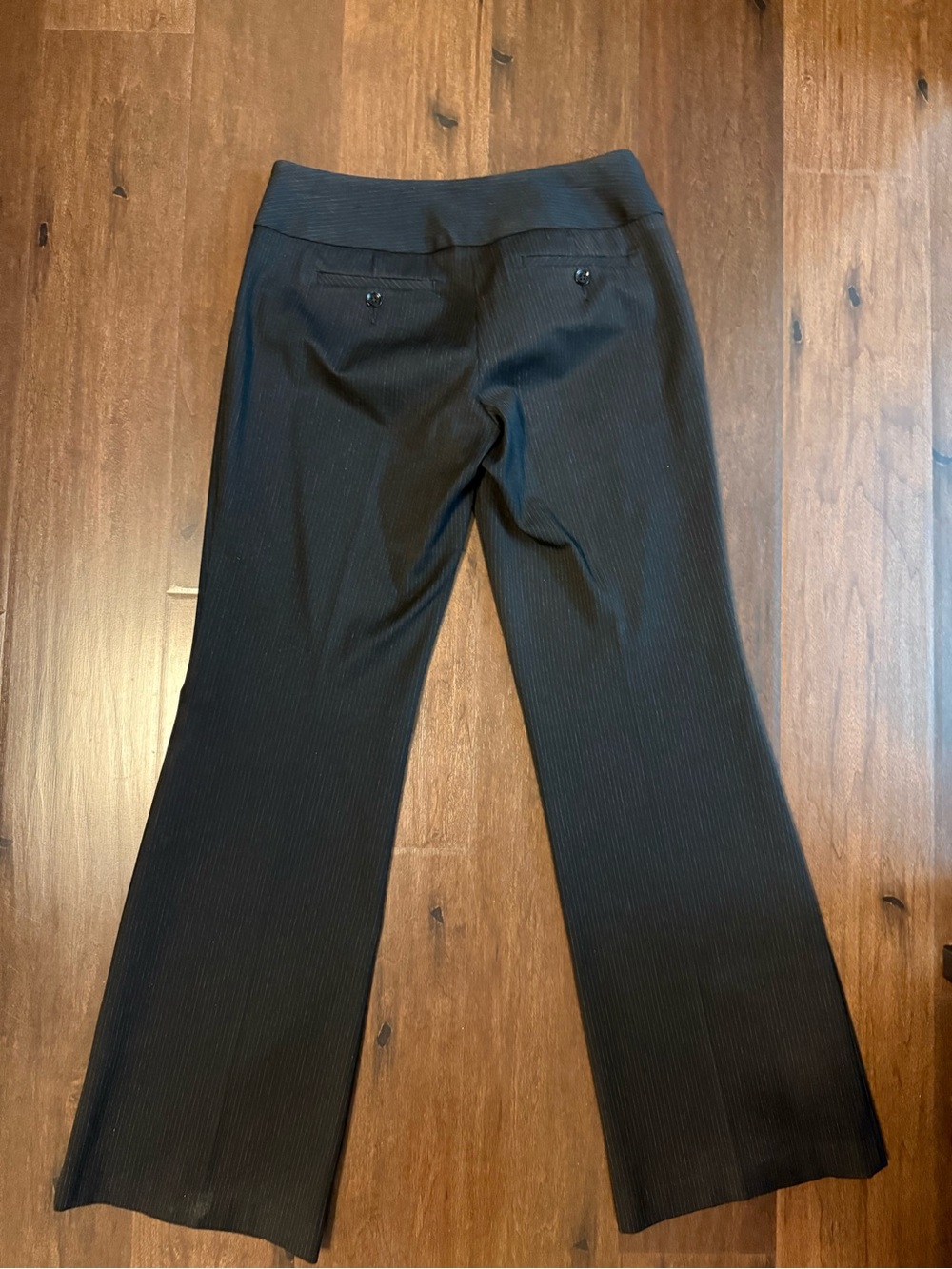 Express Editor Pinstripe Stretch Bootcut Pants